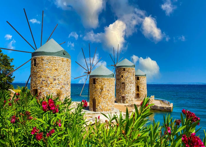 chios windmills