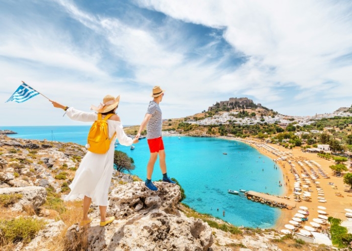 couple in Lindos-frantic00-shutterstock