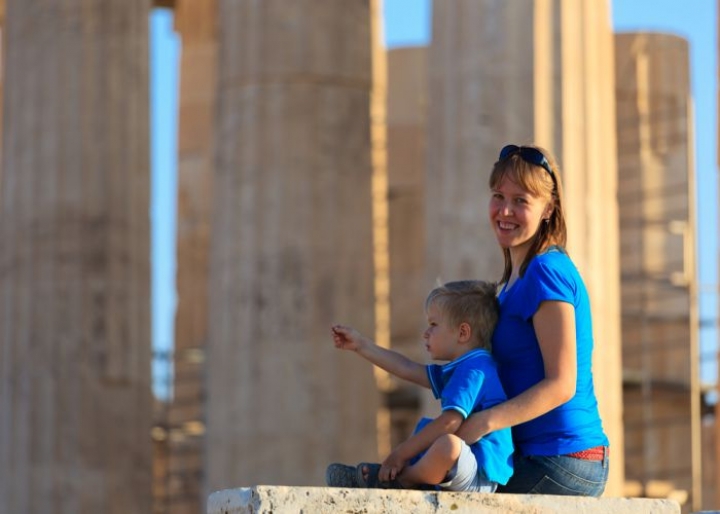 Family in the Acropolis - credits: NadyaEugene/Shutterstock.com